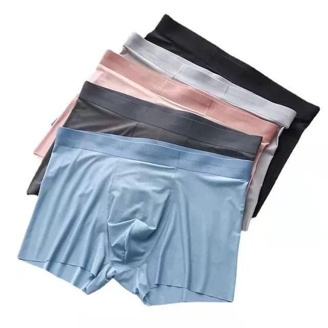 Men’s Ice Silk Boxer Briefs | Pack of 3 – Soft, Breathable & Comfortable