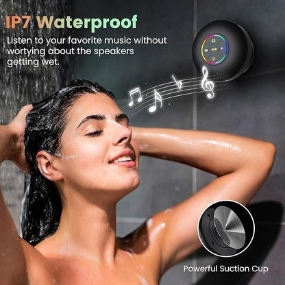 Large Waterproof Bluetooth Speaker | Strong Suction Cup for Hands-Free Use