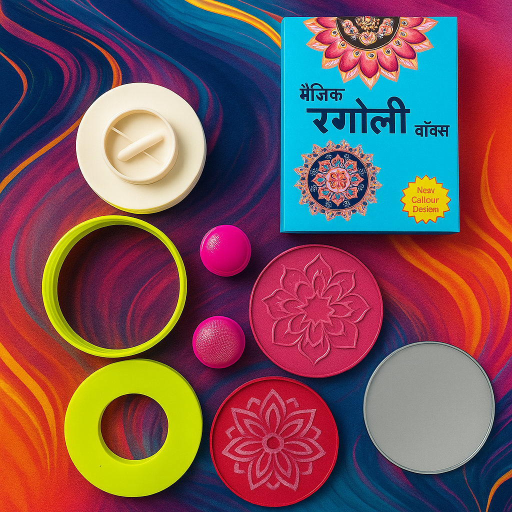 Rangoli Making Kit | Includes Easy-to-Use Magic Tool for Beautiful Designs